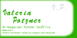 valeria potzner business card